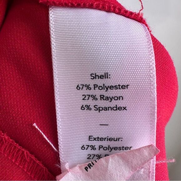 Likley Scarlet Red Bedford 3/4 Sleeve Sheath Dress Size 8 - Picture 8 of 9